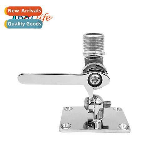 Marine VHF radio antenna base bracket yacht hardware