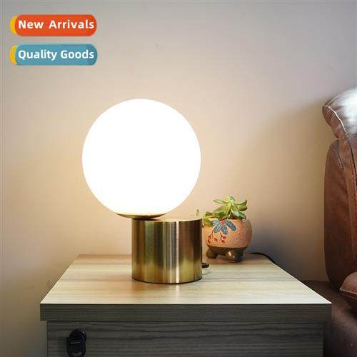 Bedroom bedside glass table lamp simple modern study lamps