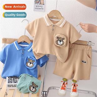 boy carto short sleeved shirt new polo baby Boys summer