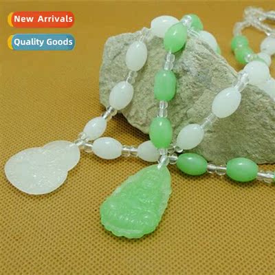Ethnic style necklace/jade necklace/glass necklace/alabaster