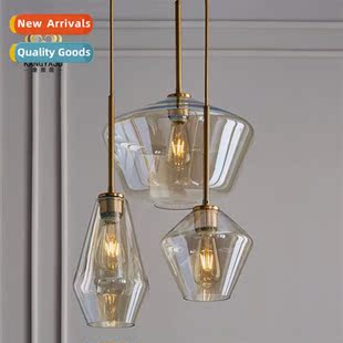 glass chelier three Scinavian combinati room head bar dining