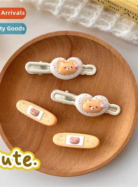 Cute carto bear duckbill clip  accessories sweet girl heart