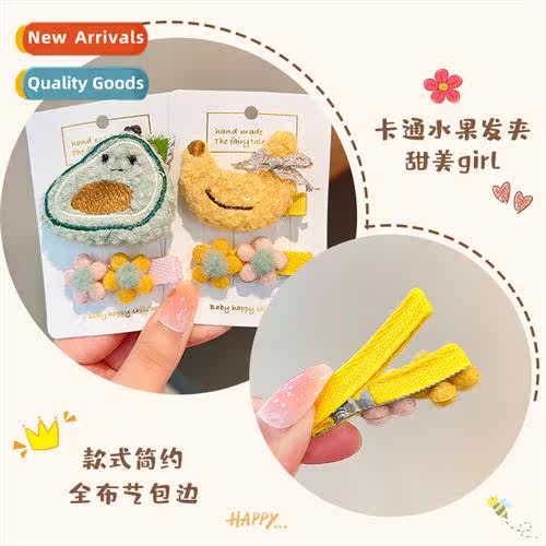 Korean childrens  clips cute wrap cloth fru  card headdress