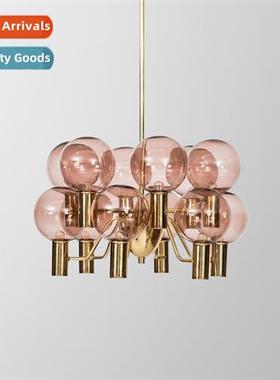 Simple creative living room glass chelier Scinavian creative