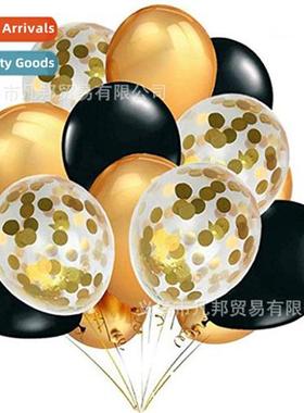 12 inch round black  gold ballo set party holiday decorati a