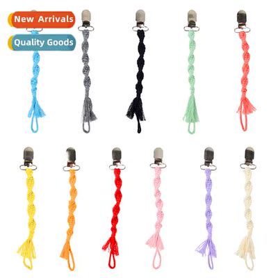INS Braided Swivel Knot Cott Cord Pacifier Chain Teer Anti D