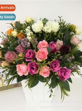 Fake Flowers Vintage American Simulati Flower 9 Roses Valent