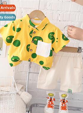 Childrens clothing boys su summer 2023 new baby girl summer