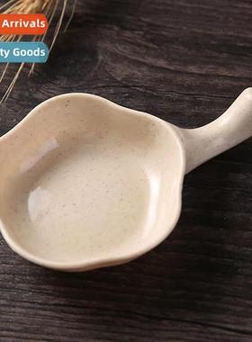 Cdiment plates household small plates creative straw mini Ja