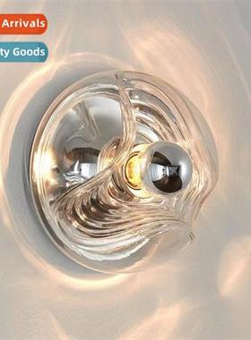 Designer antique glass ceiling light aisle entrance light wa