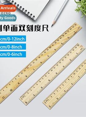 Multi-specificati 0-30cm wooden single-sided double graduate