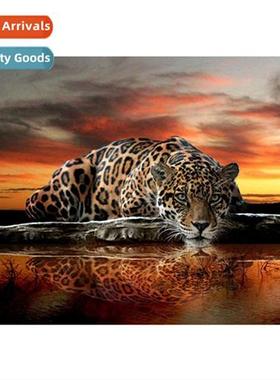 New h-applied full diamd living room lscape decorati wall ar