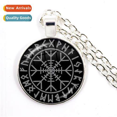 Nordic Pirate Compass Nordic Rune Odin Time Gemste Pendant N