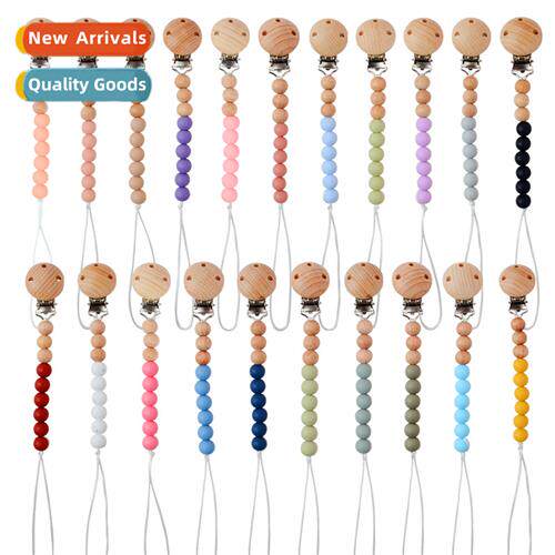 Baby products beechwood round clip pacifier chain soothing b