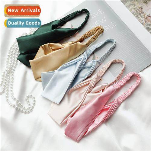 Korean light luxury simulati silk  b ins comfortable elastic