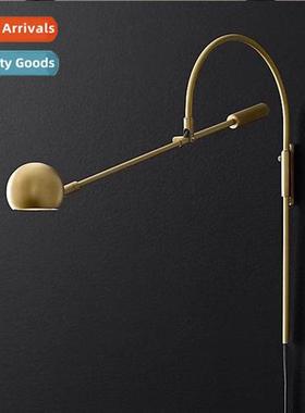 Post-modern creative rotating living room wall lamp art beds