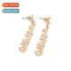 inlaid alloy pearl resin persalize temperament earrings wild