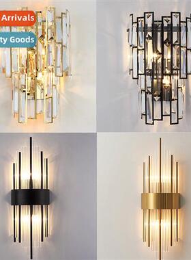 Scinavian crystal light luxury wall lamp -modern creative be