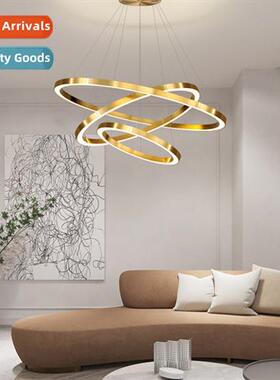 Living room chelier modern simple atmosphere Scinavian style