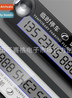 Large LCD Electric Temporary Parking Signs Car Car Phe Numbe