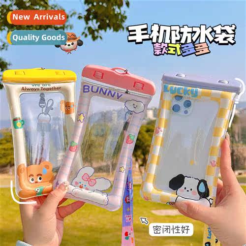 Touch screen cell phe waterpro bag universal carto cute divi