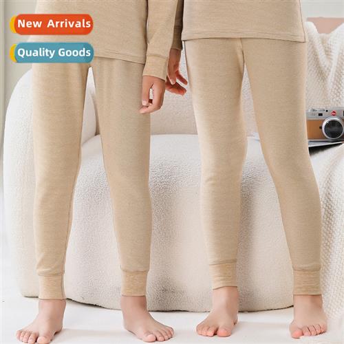 Childrens autumn and winter new de velvet warm pants men and