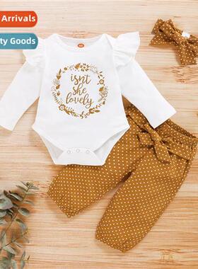 Girls Spring  Autumn 2021 new n letters printed lg-sleeved t