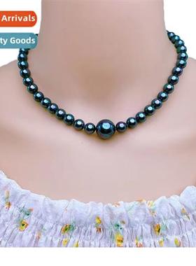 Colorful black dem purple shell imati pink whe pearl collarb