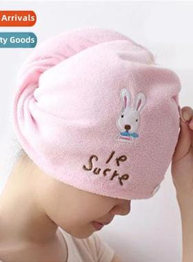 Absorbent cute carto rabb  dryer cap micriber rabb  dryer ca