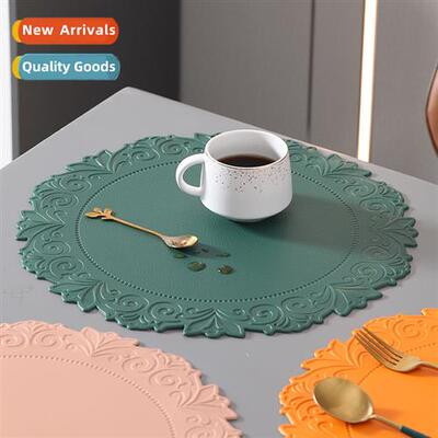 Retro Embossed Lace Silice Placemats Bowl Mats Tea Cup Mats
