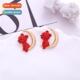 cute oil earrings versi animal playful carto Korean drop