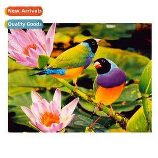 Stch Full Simple Bird Room Cross Living Bedroom Flower