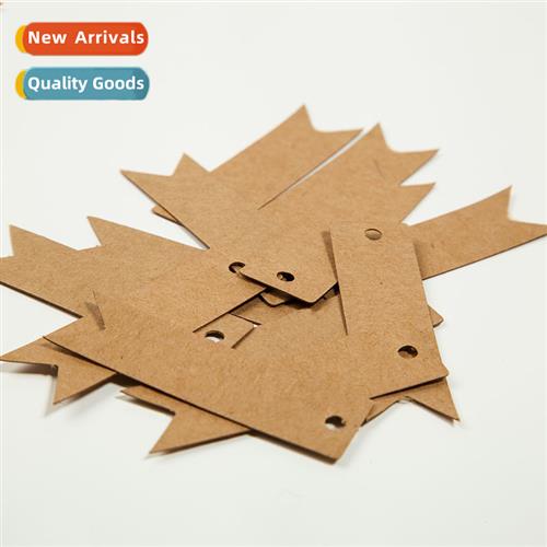 100pcs  kraft dovetail small tag card word mood card hmade s