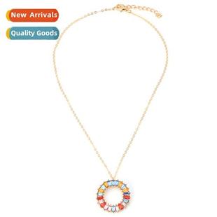Simple zinc alloy wh diamd hundred necklaces retro fashi tem