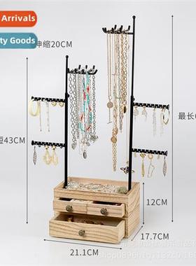 Necklace Bracelet Jewelry Double Wooden Box Jewelry St Strin