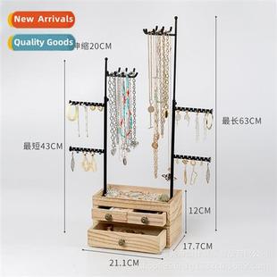 Necklace Bracelet Jewelry Double Wooden Box Jewelry St Strin