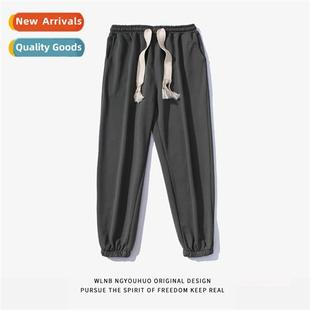 Pants men  women drawstring pants fall loose casual pants st
