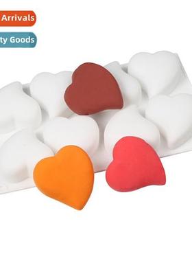8 Even peach heart silice cake mold chocolate dessert puddin
