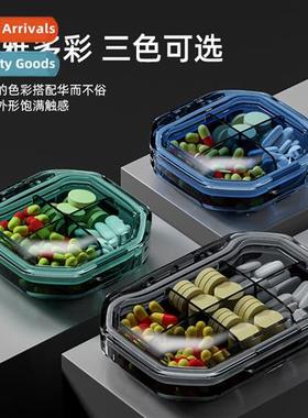 Portable mini pill box seven days a week portable plastic sm