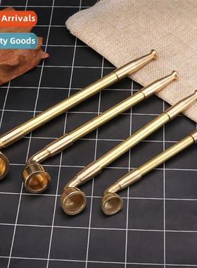 Pure Copper Retractable Mini Pipe Portable Elderly Metal Pip