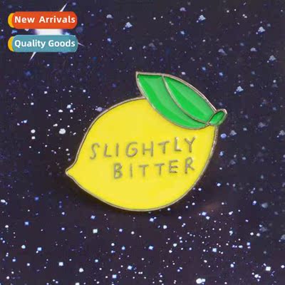 Persalized Creative SLIGHTLY BITTER Lem Drip Oil Alloy Badge