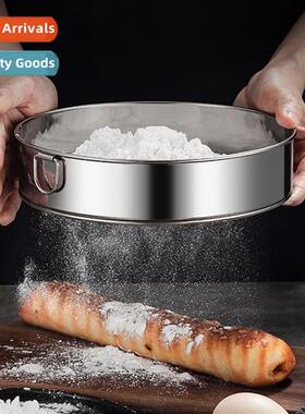 Stainless Steel Flour Sifter Round Flour Lo Strainer 40 Mesh