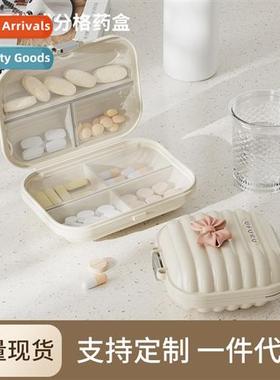 Portable mini pill box high-color outdoor travel week carry-