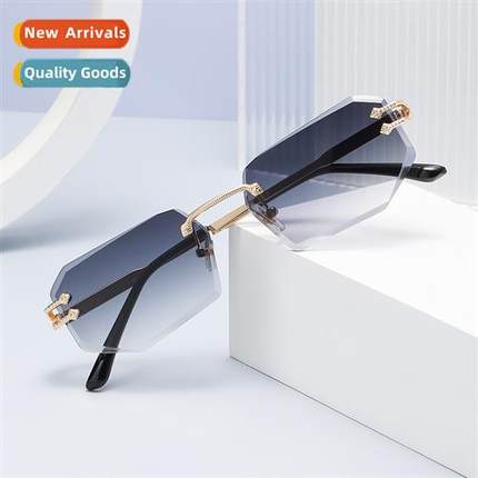 6066 snake metal persalized cut edge sunglasses 2024 fashi r