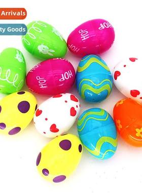 Easter Eggs 4*6cm Plastic Open Eggshell Children DIY Toys Ho