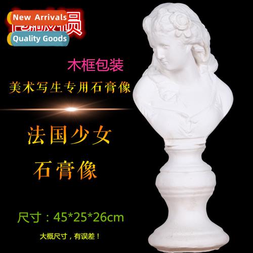 French young girl plaster statue art sketching teaching aids