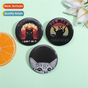 Tinplate creative animal alloy brooch persalized cute food l