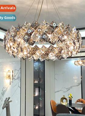 Post-modern light luxury crystal chelier upscale atmosphere