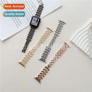 stainless steel metal 适用Apple watch baht skeleton ban five