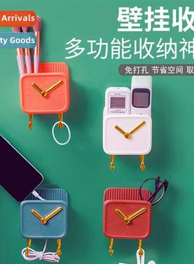 Wall-mounted cell phe charging rack TV air cdiing remote ctr